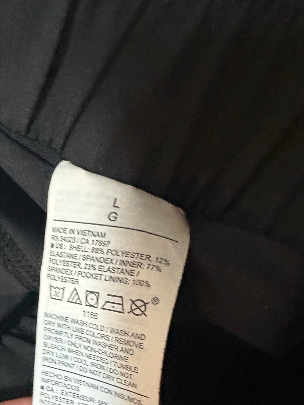 Lole Black Active Skort Large - Picture 3 of 7